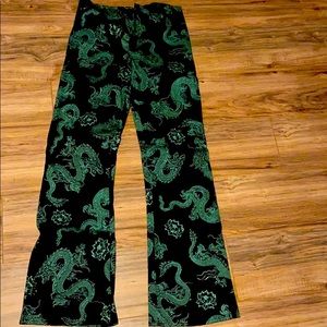 Flare pattered jeans from motel rocks